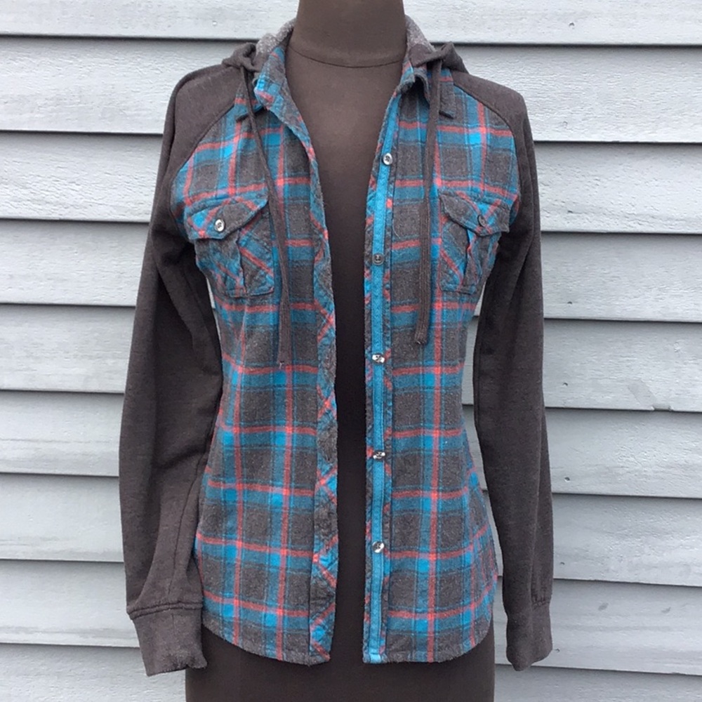 Empyre Flannel Hoodie Shirt